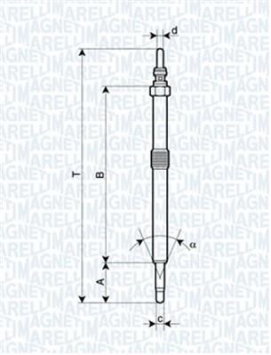 Glow plug Magneti marelli 062900026304
