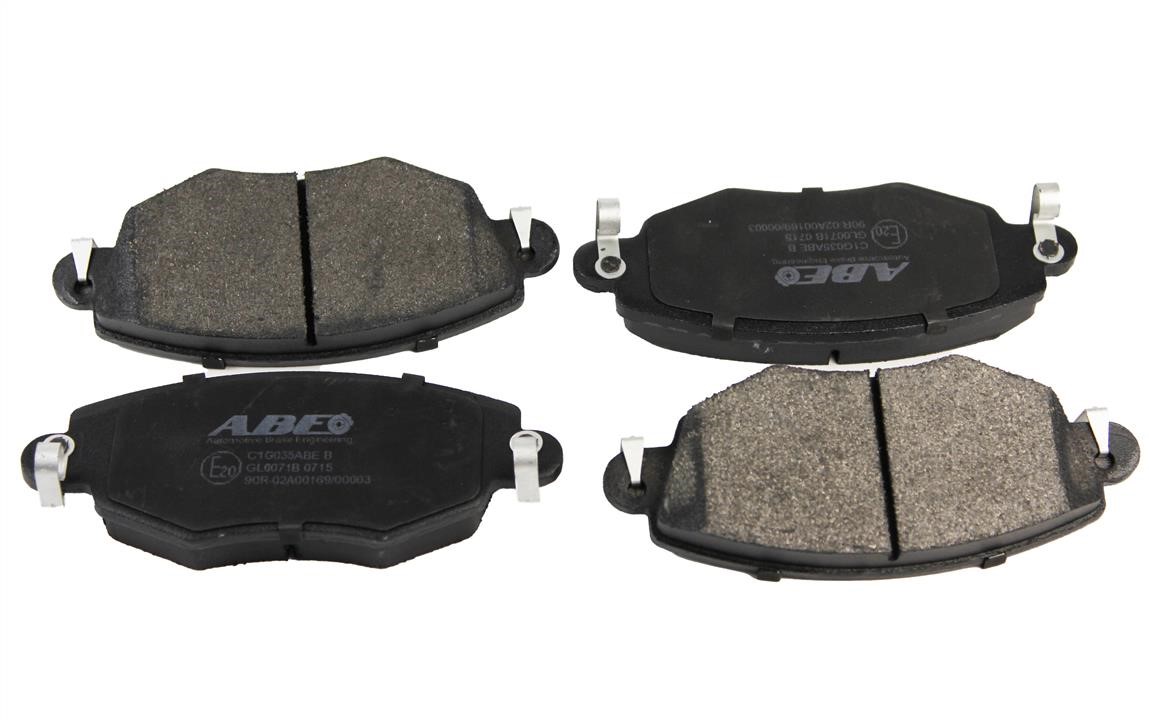 ABE C1G035ABE Front disc brake pads, set C1G035ABE: Buy near me in Poland at 2407.PL - Good price!