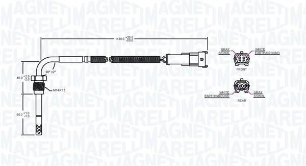 172000225010 Magneti marelli Датчик температуры отработанных газов