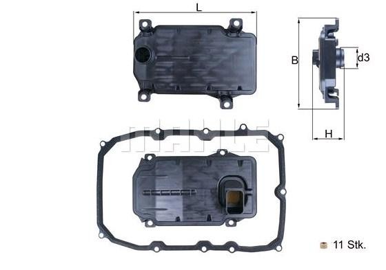 HX187KIT Mahle/Knecht Automatikgetriebefilter, Satz