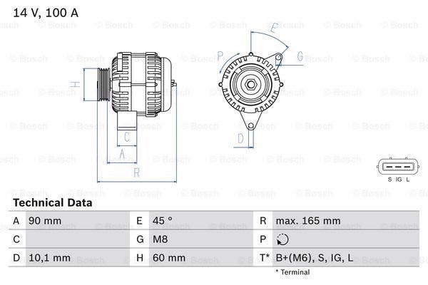 Generator Bosch 0 986 084 390