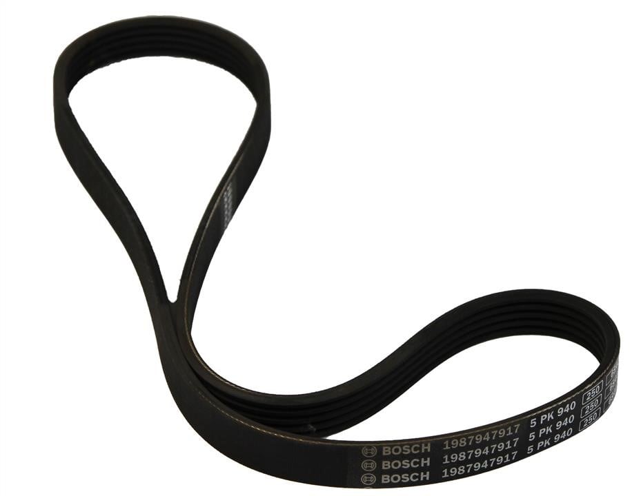 Aux belt Fiat Tempra S.W.: 1987947917 Bosch Poly-V belt 5PK940