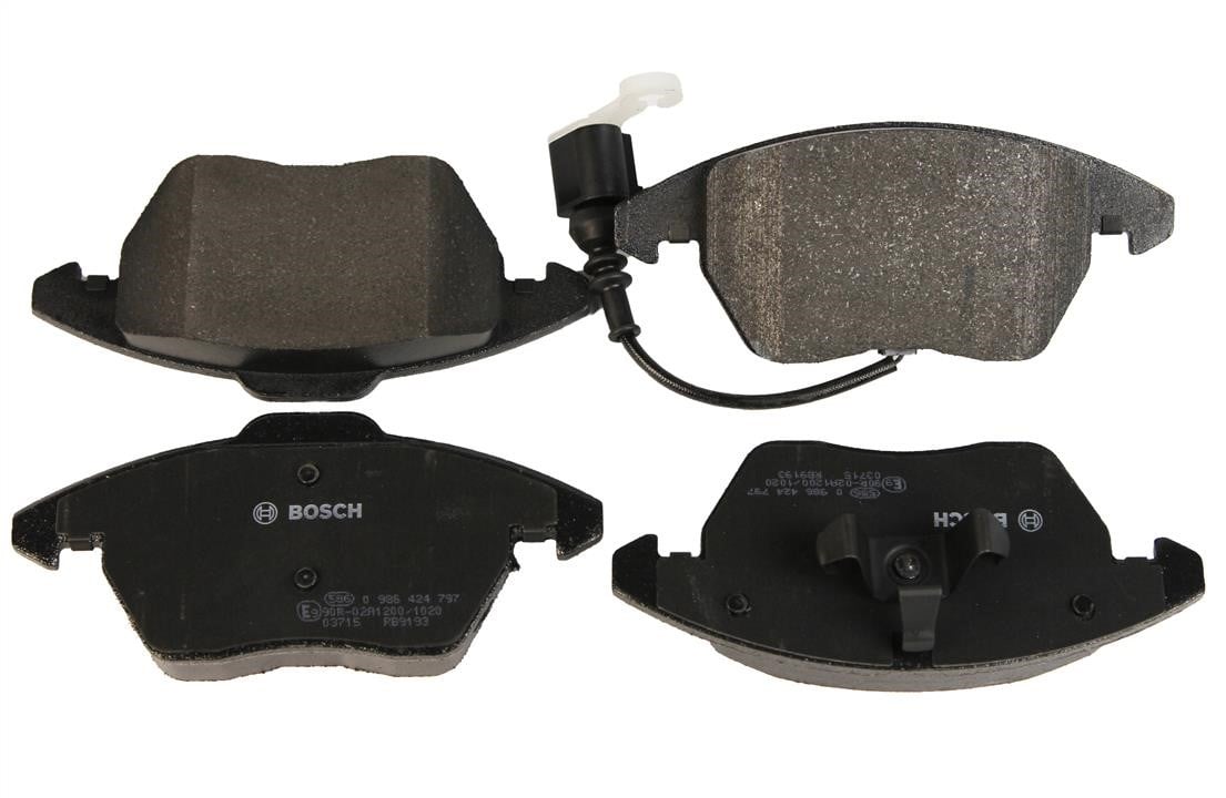 Bosch 0 986 424 797 Front disc brake pads, set 0986424797: Buy near me in Poland at 2407.PL - Good price!