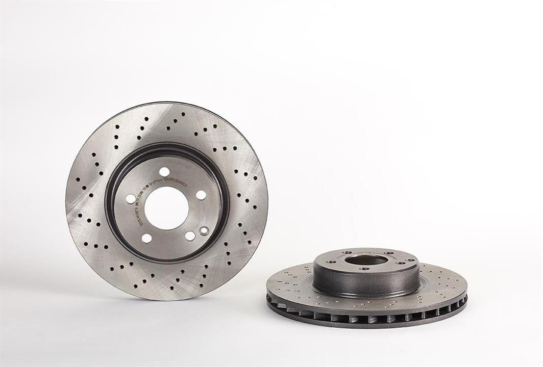 Scheibenbremse Mercedes SL: 09948121 Brembo Innenbelüftete Bremsscheibe perforiert