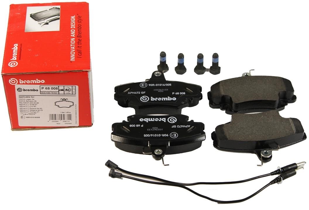 Brake pad set Brembo P 68 008