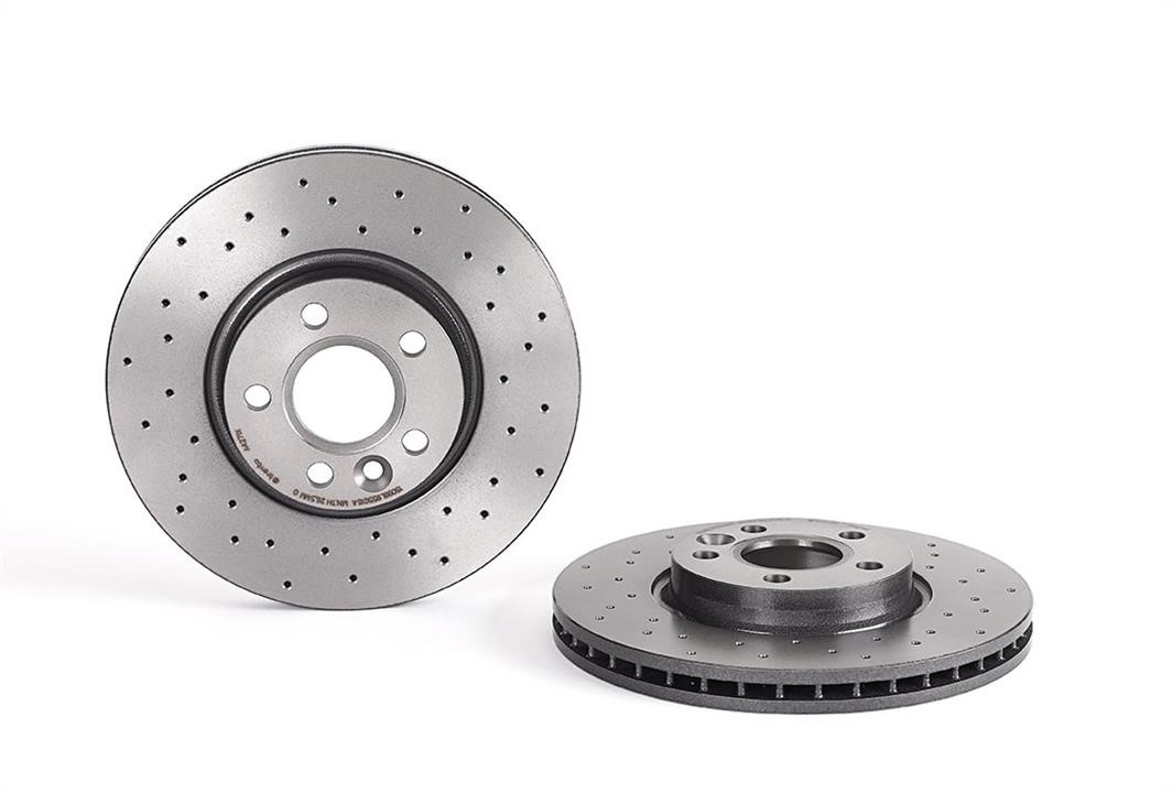 Brembo 09.A427.1X Ventilated brake disc with perforation 09A4271X: Buy near me in Poland at 2407.PL - Good price!