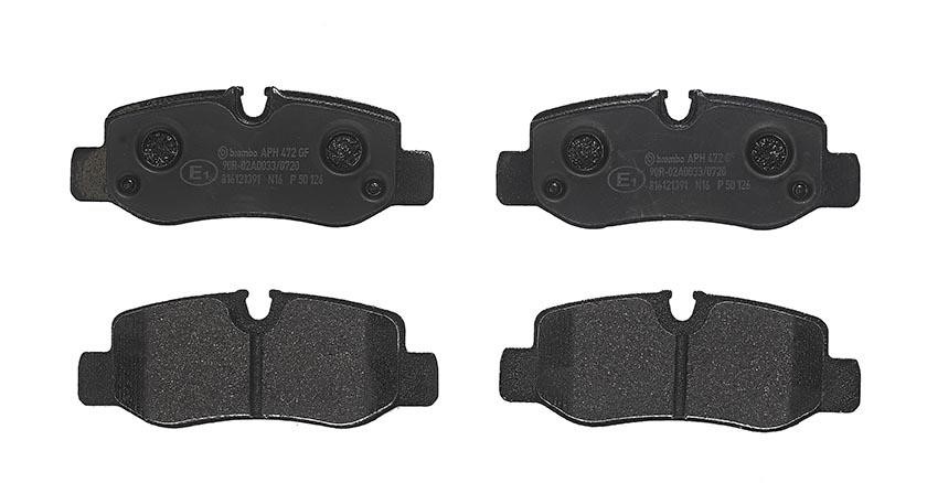 Brembo P 50 126 Brake pad set P50126: Buy near me at 2407.PL in Poland at an Affordable price! P50126 Brembo Brake pad set