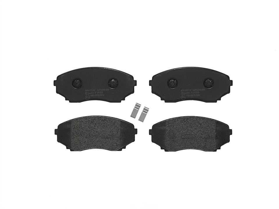 Disc brake pad set Mazda E-Serie: P49028 Brembo Brake pad set