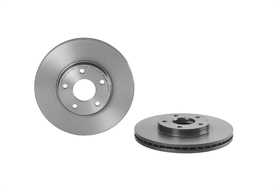 Brake rotor Ford Tourneo Connect: 09958911 Brembo Vented brake disc, 1 pc