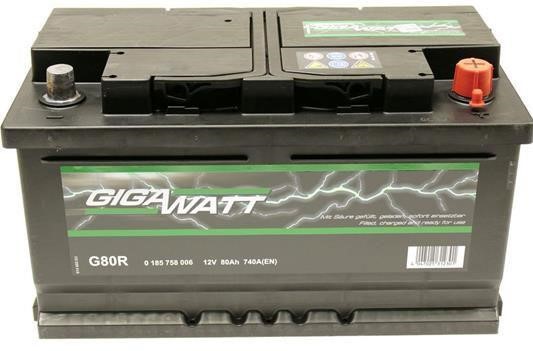 Akumulator Gigawatt 12V 80AH 740A(EN) P+ Gigawatt 0 185 758 006
