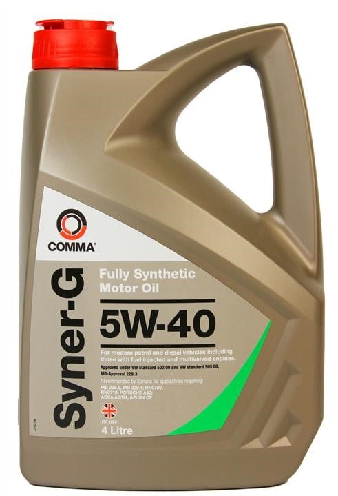 Comma SYN4L Engine oil Comma Syner-G 5W-40, 4L SYN4L: Buy near me in Poland at 2407.PL - Good price!