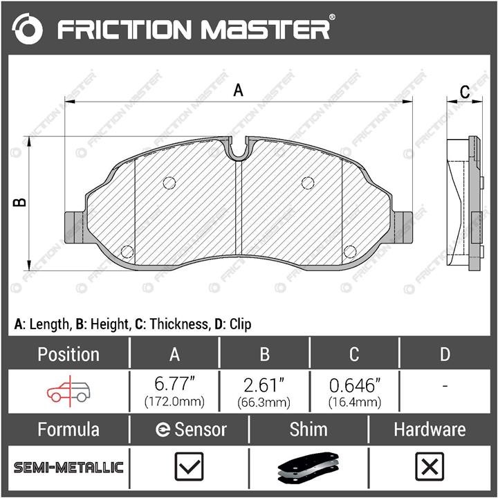 Купити Friction Master MKD1774 за низькою ціною в Польщі!