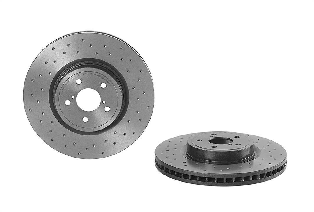 Brembo 09.A870.1X Ventilated brake disc with perforation 09A8701X: Buy near me in Poland at 2407.PL - Good price!
