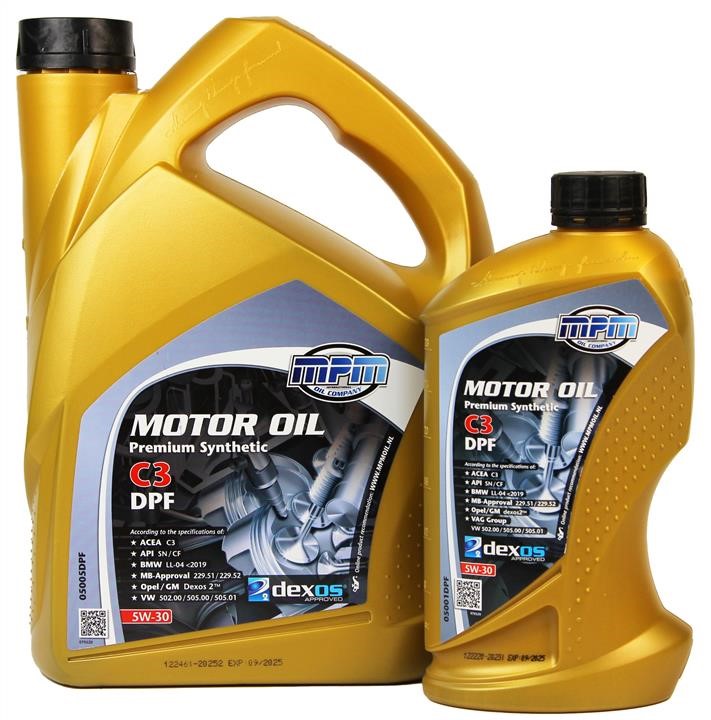 MPM Oil SET MPM 50636 Motoröl-Kit MPM Premium Synthetic C3 DPF 5W-30 5L + MPM Premium Synthetic C3 DPF 5W-30 1L SETMPM50636: Kaufen Sie zu einem guten Preis in Polen bei 2407.PL!