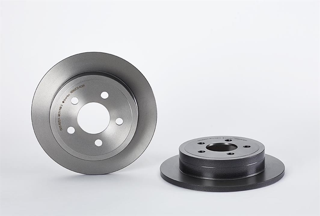 Brembo 08.A636.11 Rear brake disc, non-ventilated 08A63611: Buy near me in Poland at 2407.PL - Good price!