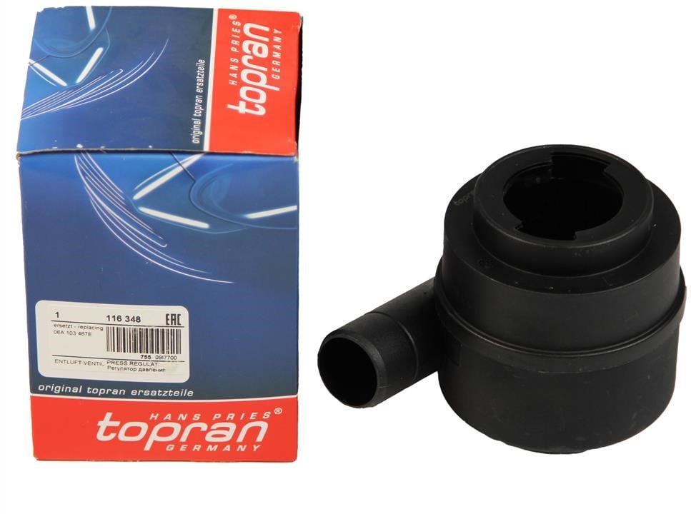 Valve, engine block breather Topran 116 348
