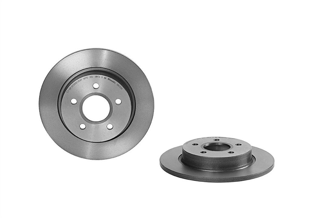 08A72511 Brembo Bremsscheibe hinten voll