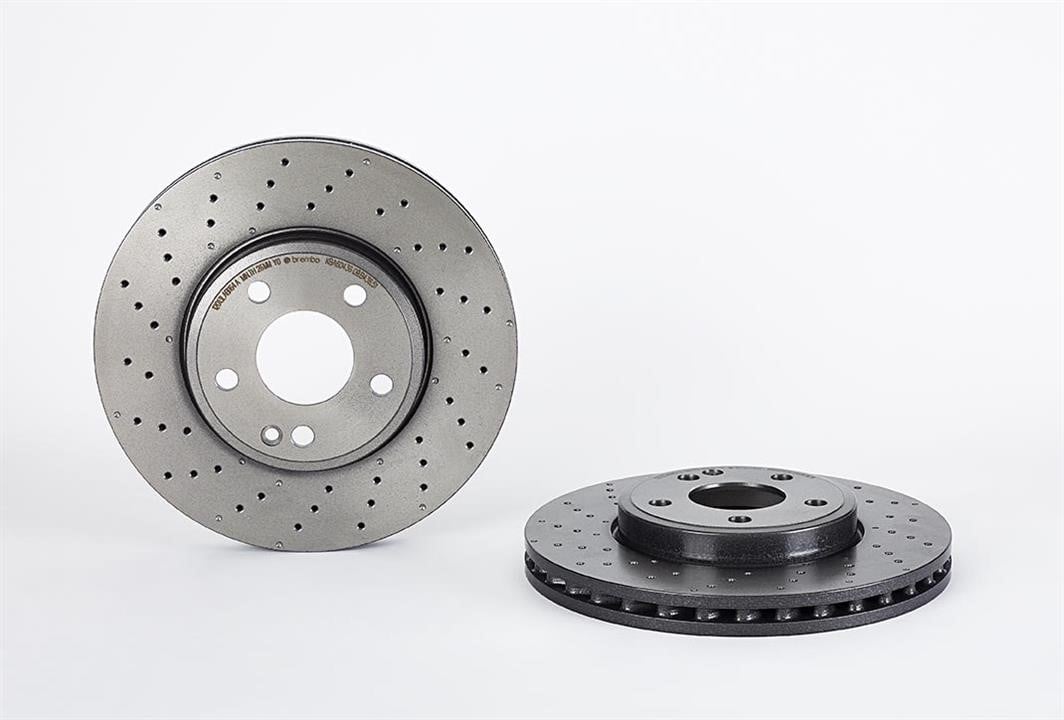 Brembo 09.B436.51 Ventilated brake disc with perforation 09B43651: Buy near me at 2407.PL in Poland at an Affordable price!