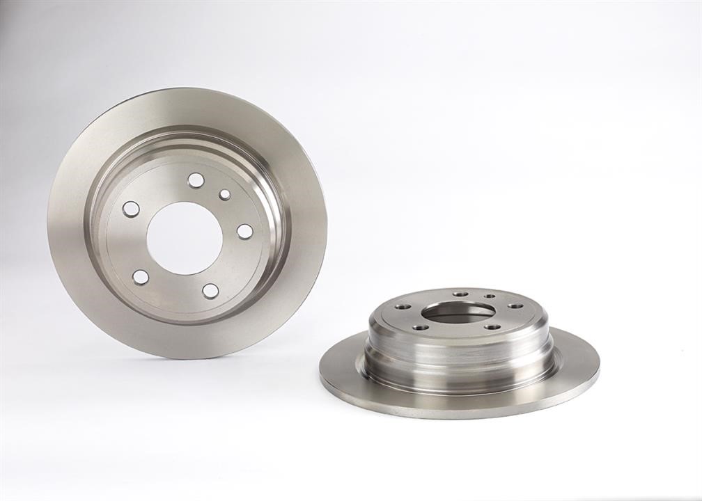 Brembo 08.4487.10 Rear brake disc, non-ventilated 08448710: Buy near me at 2407.PL in Poland at an Affordable price!