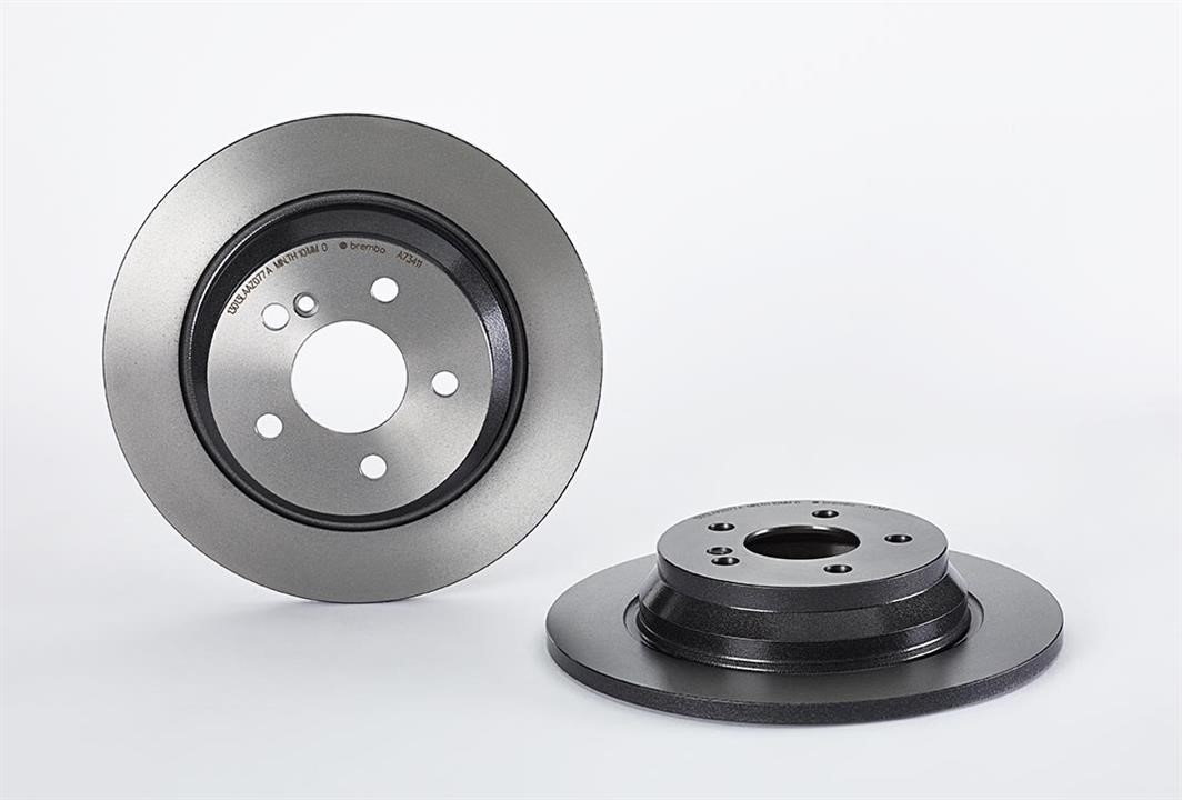 Brembo 08.A734.11 Rear brake disc, non-ventilated 08A73411: Buy near me in Poland at 2407.PL - Good price!