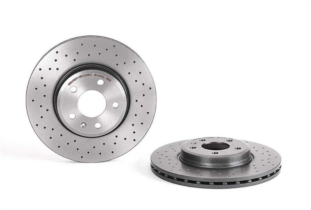 Brembo 09.A820.1X Ventilated brake disc with perforation 09A8201X: Buy near me at 2407.PL in Poland at an Affordable price!