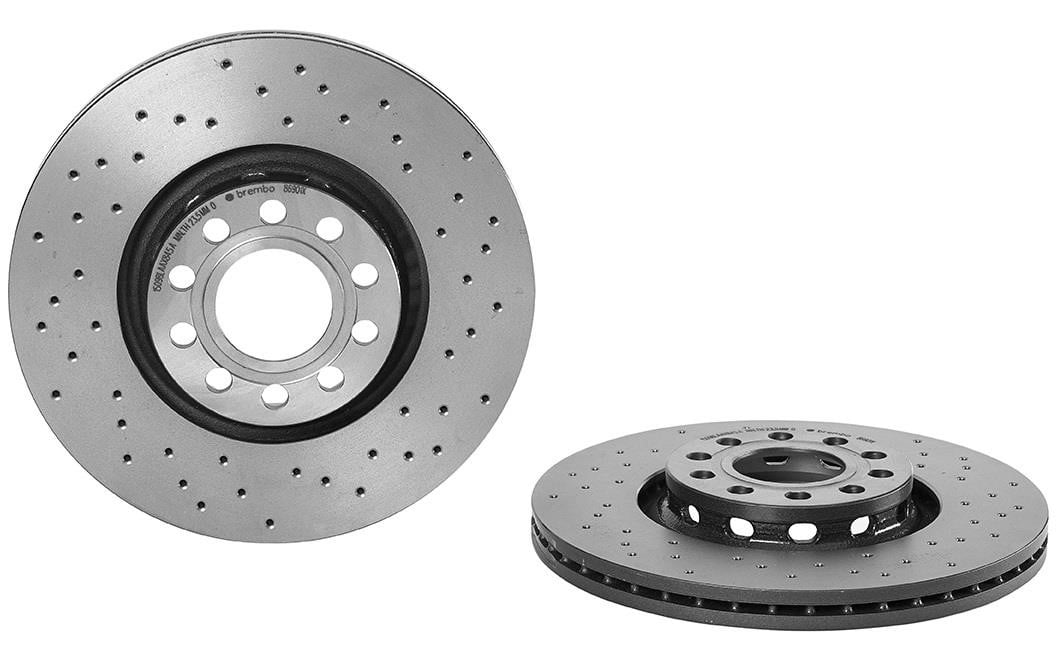 0986901X Brembo Ventilated brake disc with perforation
