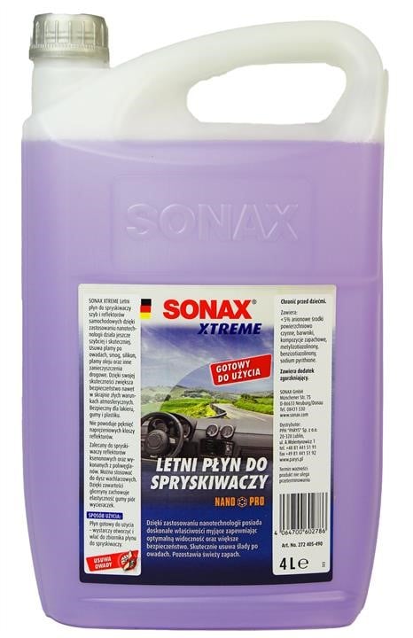 272405 Sonax Омыватель стекла Sonax Xtreme Nanopro, летний, 4л