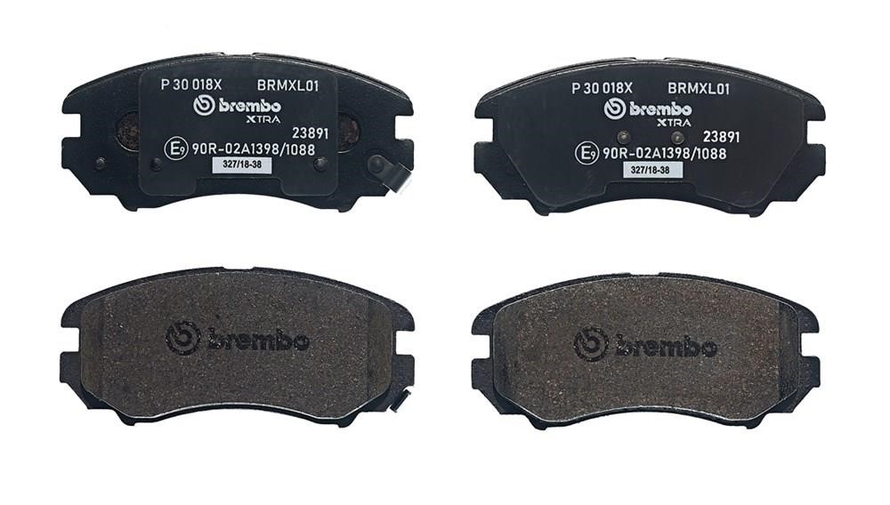 Brembo P 30 018X Тормозные колодки дисковые BREMBO XTRA, комплект P30018X: Отличная цена - Купить в Польше на 2407.PL!