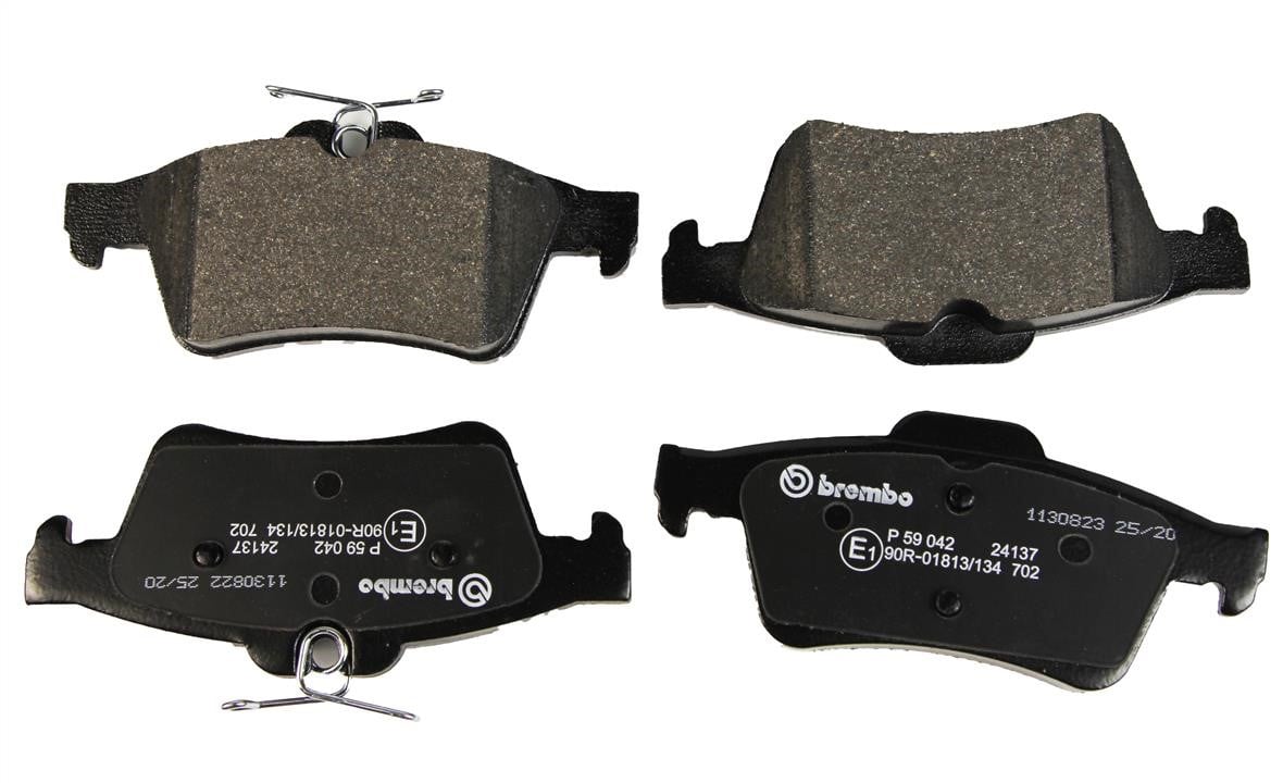 Brembo P 59 042 Rear disc brake pads, set P59042: Buy near me at 2407.PL in Poland at an Affordable price!
