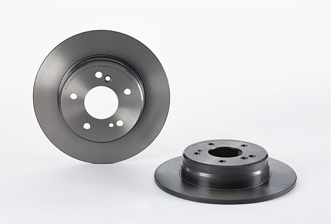 Brembo 08.5178.31 Rear brake disc, non-ventilated 08517831: Buy near me at 2407.PL in Poland at an Affordable price!