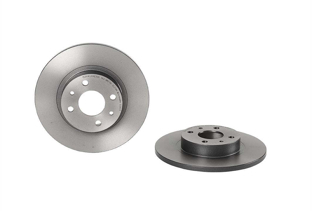 08508611 Brembo Unbelüftete Bremsscheibe vorne