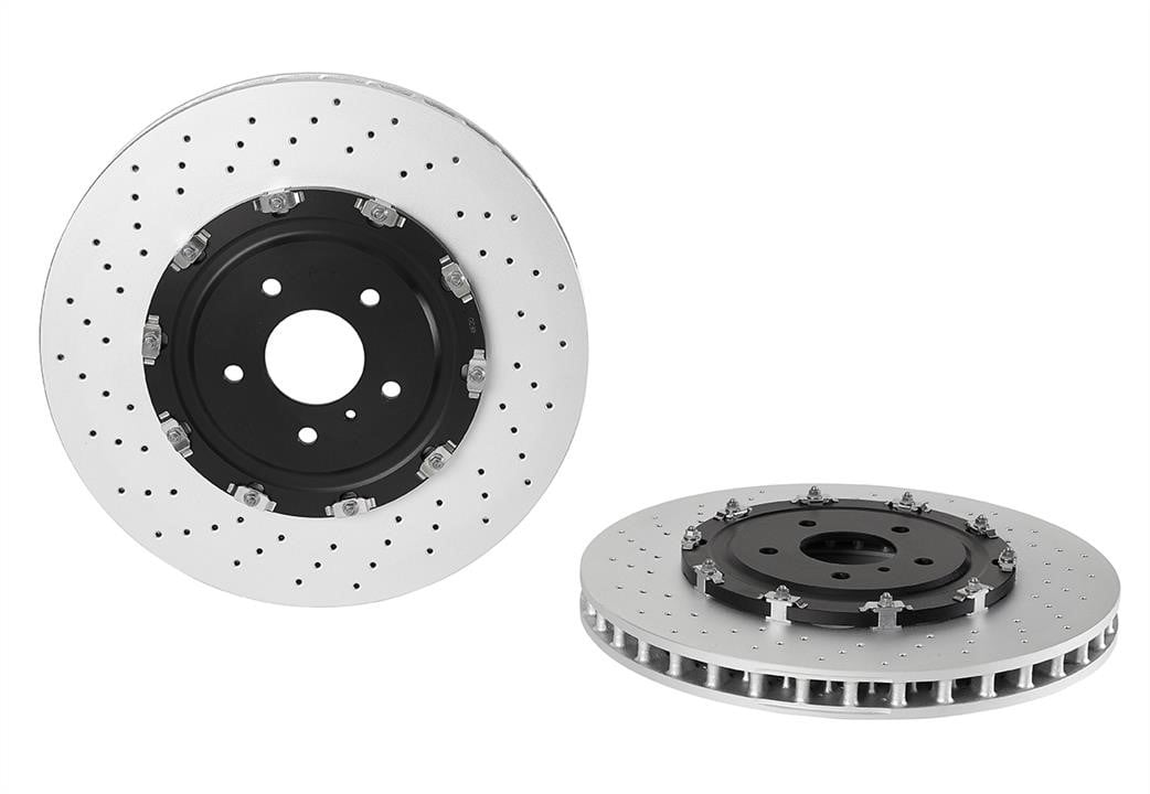 Brembo 09.A187.13 Ventilated brake disc with perforation 09A18713: Buy near me at 2407.PL in Poland at an Affordable price!