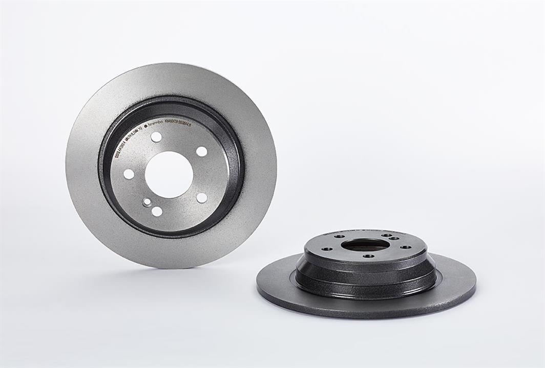Brembo 08.B844.11 Rear brake disc, non-ventilated 08B84411: Buy near me at 2407.PL in Poland at an Affordable price!