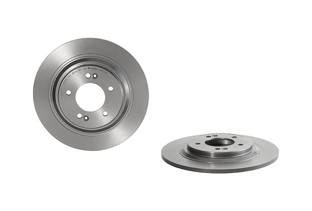 Brembo 08.D221.11 Unventilated brake disc 08D22111: Buy near me in Poland at 2407.PL - Good price!