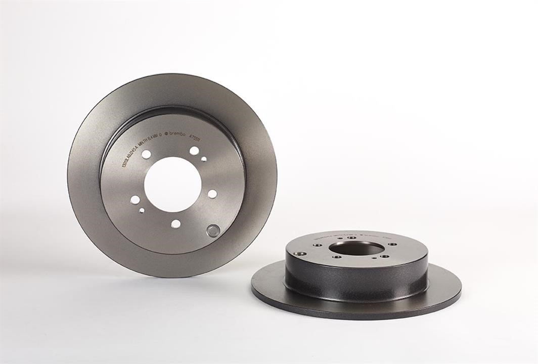 Brembo 08.A755.11 Rear brake disc, non-ventilated 08A75511: Buy near me in Poland at 2407.PL - Good price!