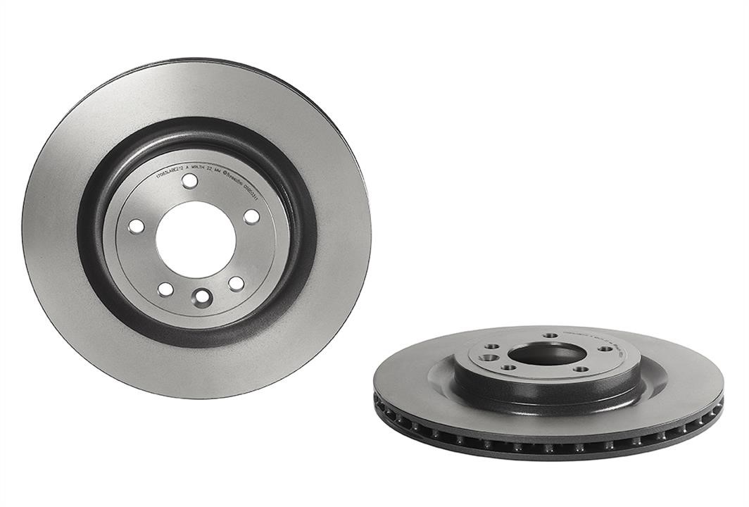 Brembo 09.B503.11 Rear ventilated brake disc 09B50311: Buy near me at 2407.PL in Poland at an Affordable price!