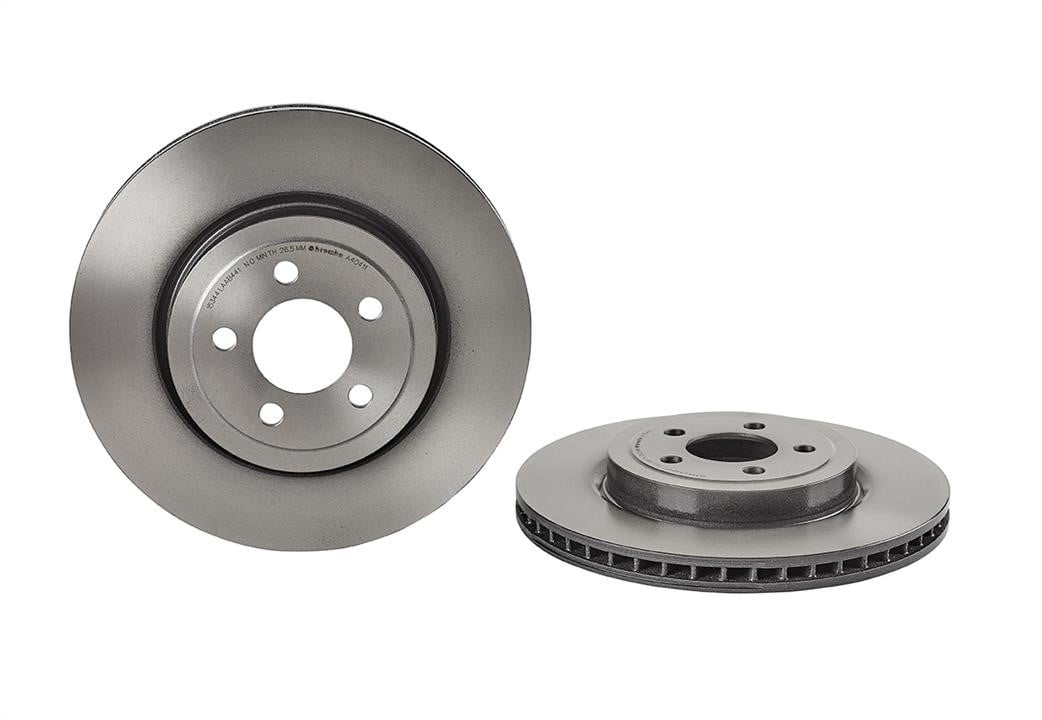 09A40411 Brembo Vented brake disc, 1 pc