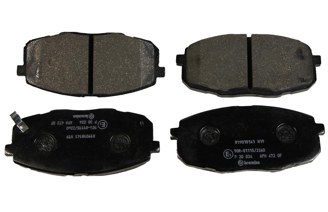 P30034 Brembo Bremsbelagsatz