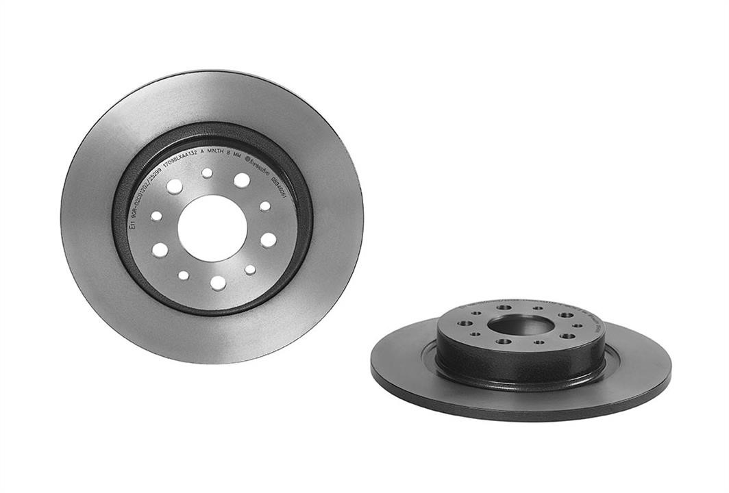 Brembo 08.9460.61 Rear brake disc, non-ventilated 08946061: Buy near me in Poland at 2407.PL - Good price!