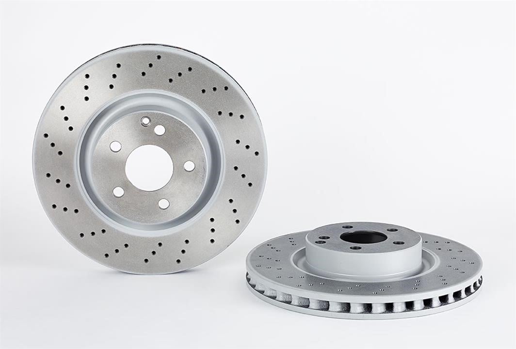 Brembo 09.A732.11 Ventilated brake disc with perforation 09A73211: Buy near me in Poland at 2407.PL - Good price!