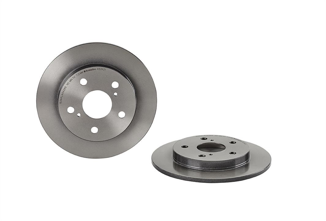 08A53421 Brembo Bremsscheibe hinten voll