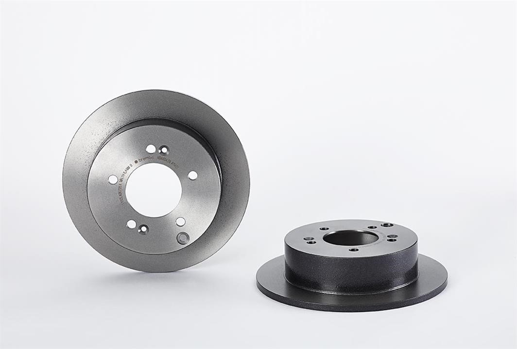 Brembo 08.A114.21 Rear brake disc, non-ventilated 08A11421: Buy near me in Poland at 2407.PL - Good price!