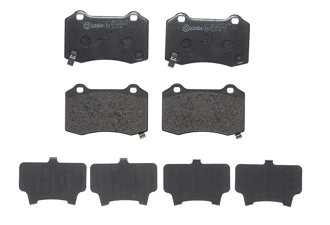 Bremssteine Tesla: P30074 Brembo Bremsbelagsatz