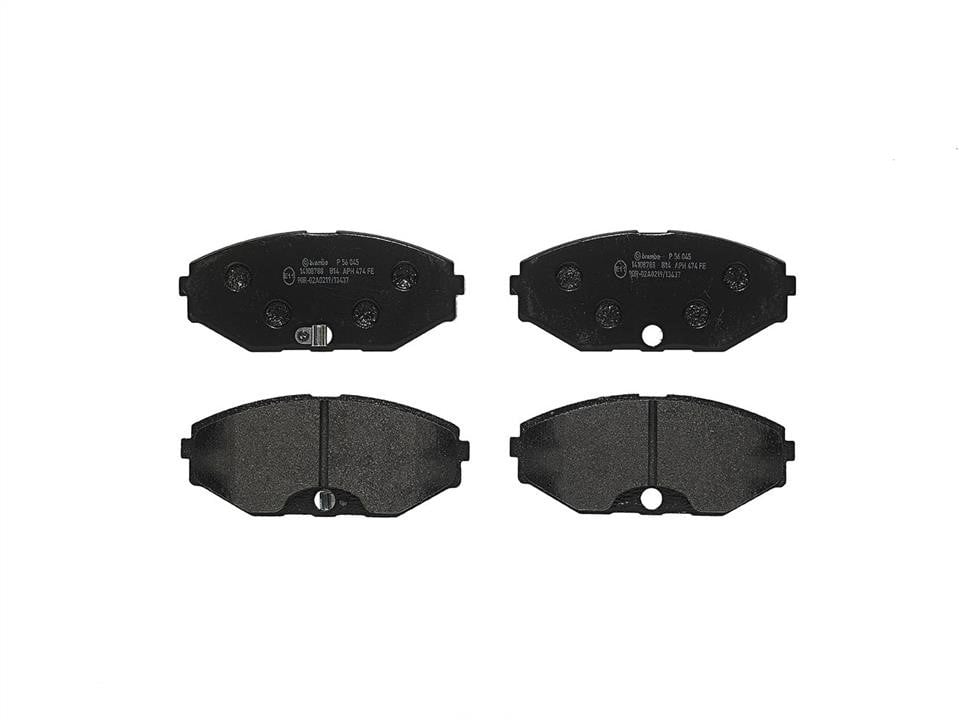 Тормозные колодки дисковые Nissan Cefiro (Ниссан Сефиро): P56045 Brembo Тормозные колодки дисковые, комплект