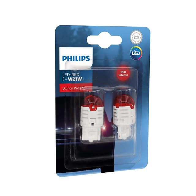 Philips 11065U30RB2 Lamp LED Philips Ultinon Pro3000 W21W Red 12V W1,75 (2 pcs.) 11065U30RB2: Buy near me in Poland at 2407.PL - Good price!