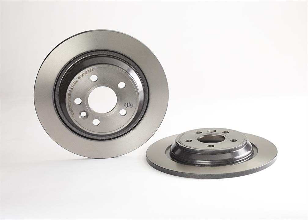Brembo 08.A537.11 Rear brake disc, non-ventilated 08A53711: Buy near me at 2407.PL in Poland at an Affordable price!