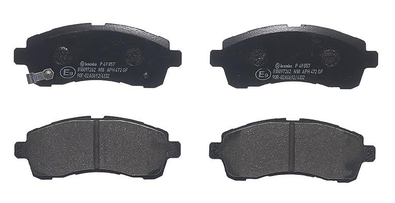 P49057 Brembo Klocki hamulcowe, zestaw