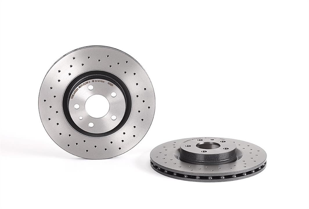 Brembo 09.4939.2X Ventilated brake disc with perforation 0949392X: Buy near me in Poland at 2407.PL - Good price!
