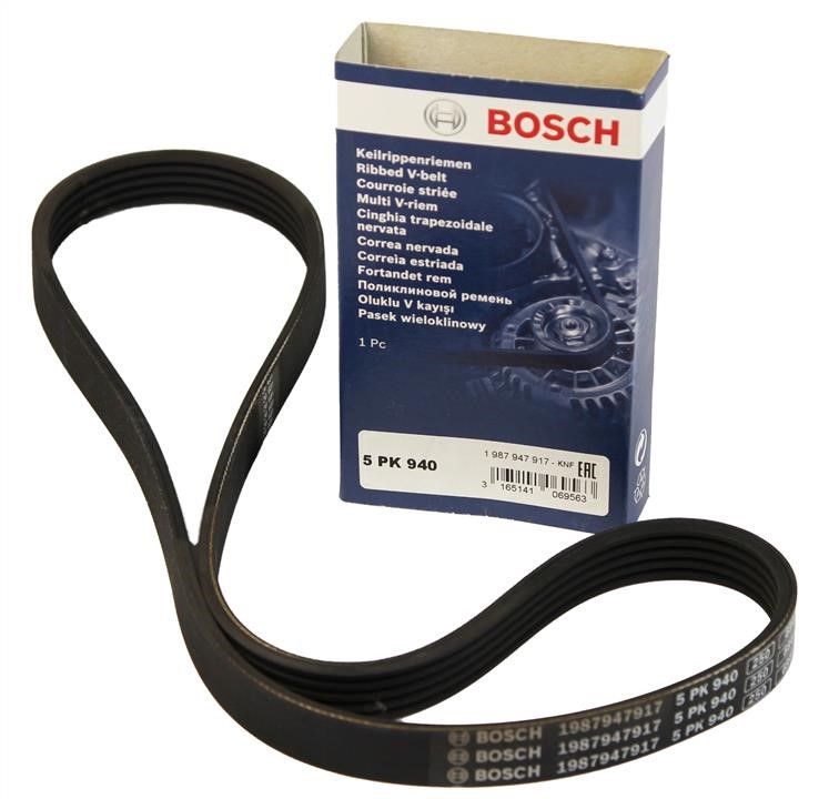 V-ribbed belt 5PK940 Bosch 1 987 947 917