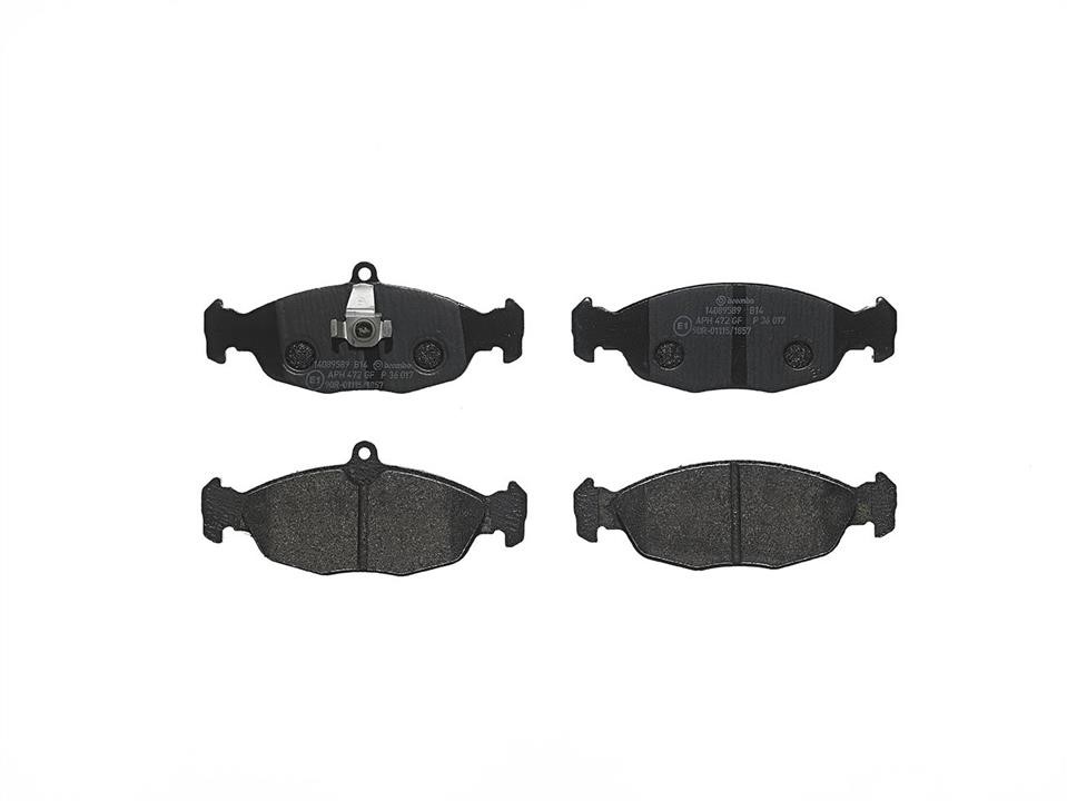 P36017 Brembo Klocki hamulcowe, zestaw